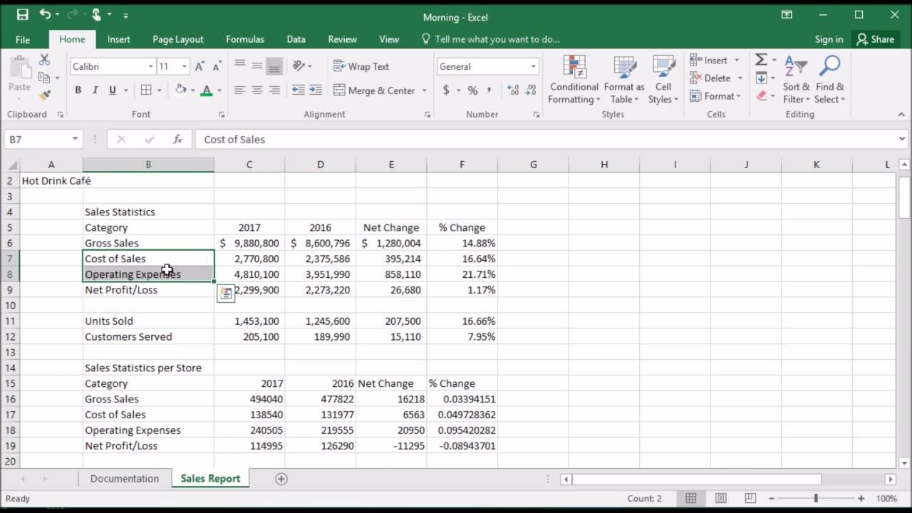 How do you indent in excel